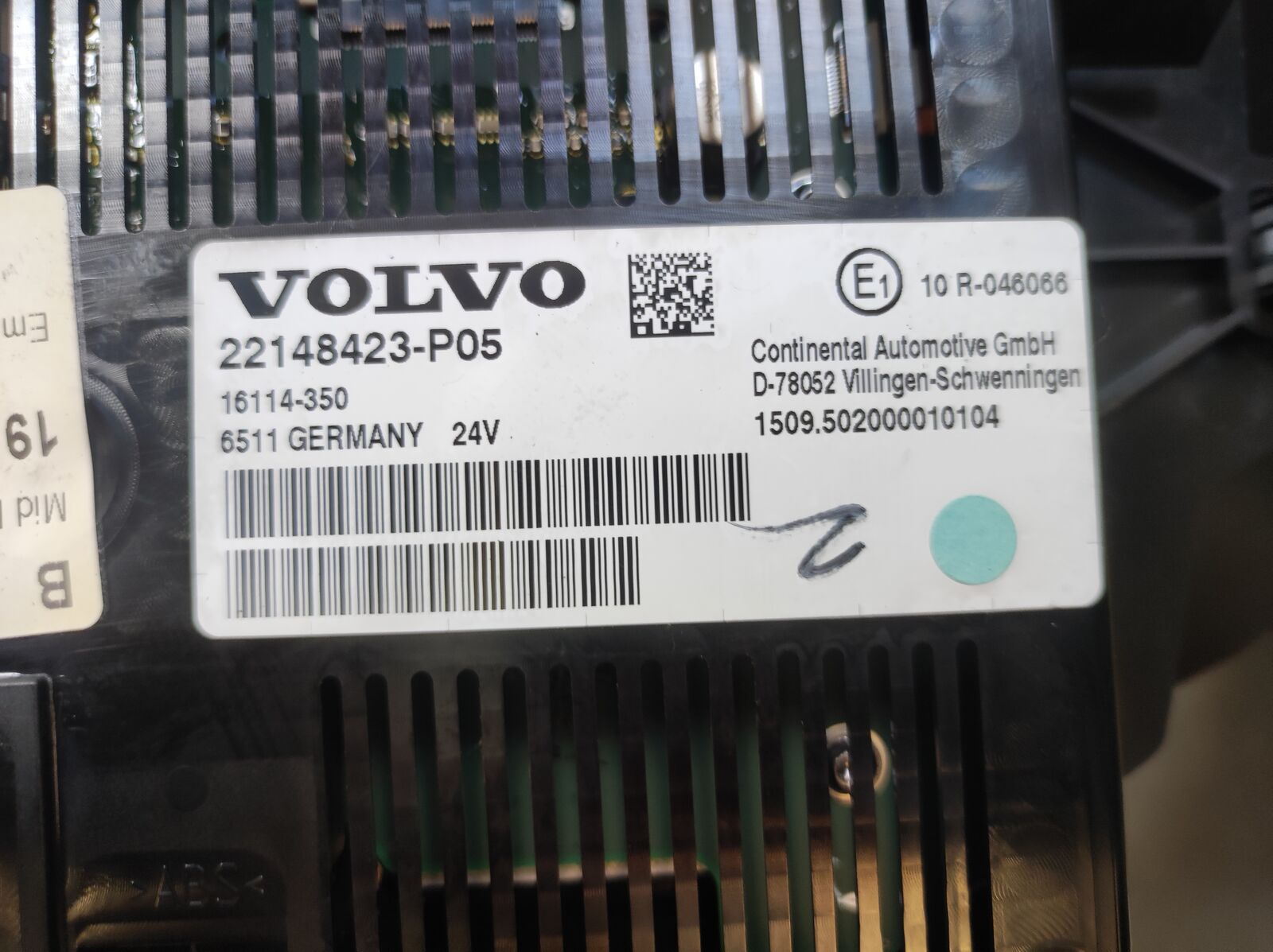 Continental Display control unit VOLVO FH4 E6 - FH13 FH16 truck