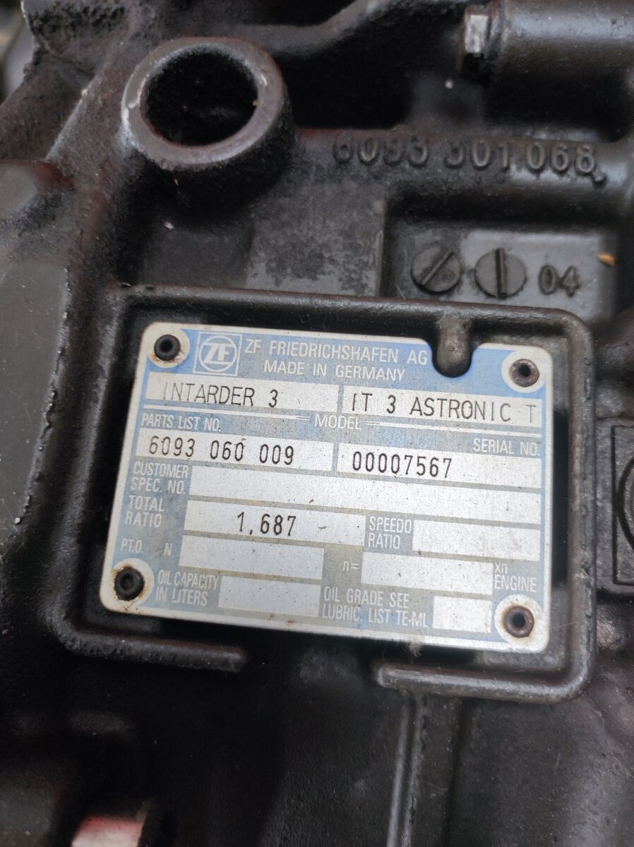 ZF INTARDER 3 retarder Total RATIO 1,687 truck