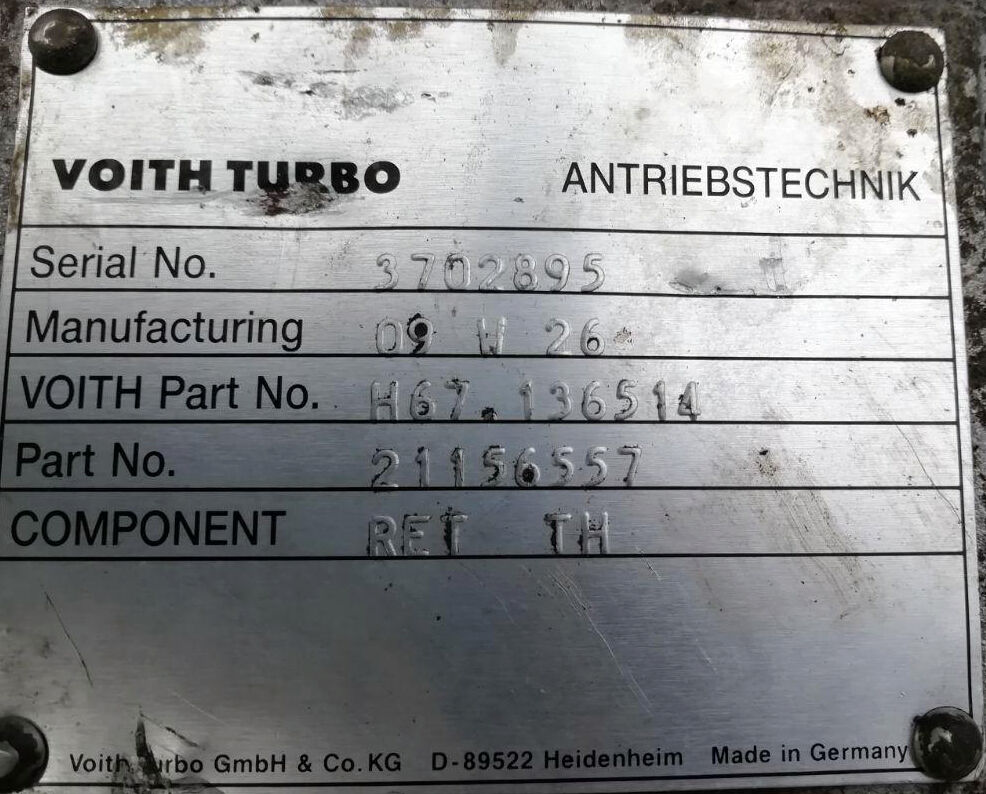VOLVO VOITH retarder VOLVO truck tractor